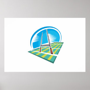 Poster Rugby Field