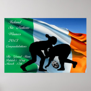 Poster rugby Ierland