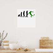 Poster Rugby Kick Evolution (Vert) (Cuisine)