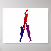 Poster Rugby Lineout