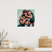 Poster Rugby Players Art Print (Cuisine)