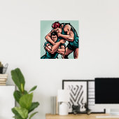Poster Rugby Players Art Print (Bureau à domicile)