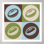 Poster Rugby Pop Art<br><div class="desc">Rugby Pop Art. Obtenez ce design amusant avec votre passe-temps,  votre occupation ou votre obsession sur de grands t-shirts,  autocollants et bien plus encore. Ils font aussi de grands cadeaux !</div>