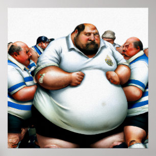 Poster Rugby Prop - Rugby Art Print