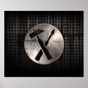 Poster Rugged Carpenter Tools