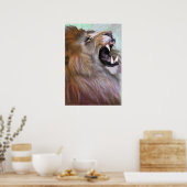 Poster rugissement des lions (Cuisine)