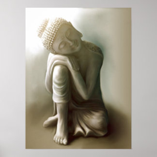 Poster Ruhender Bouddha