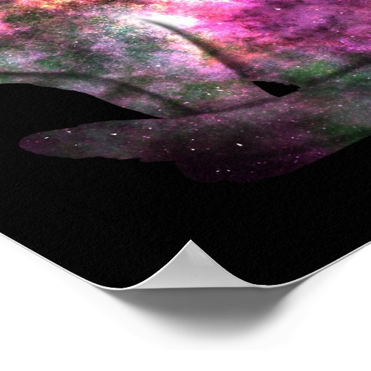 Poster ruimtecat (Hoek)