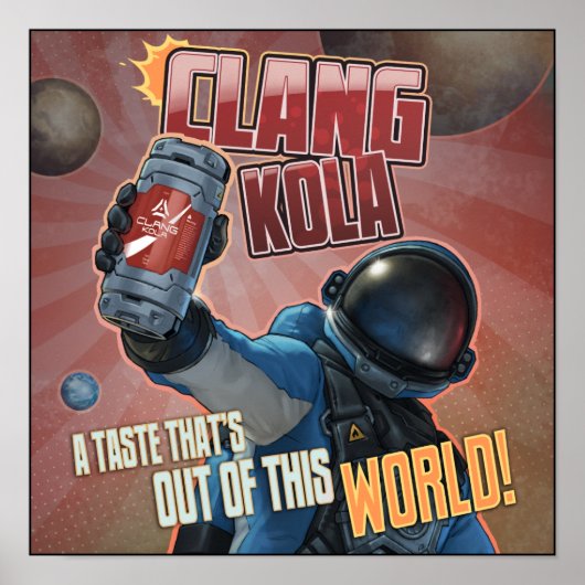Poster Ruimtevaartingenieurs - Clang Kola 2 (Voorkant)