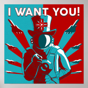 Poster ruimtevaartingenieurs - Ik wil je