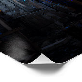 Poster Ruined Cathedral Stained Glass Projection Glow (Coin)