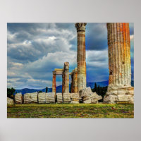 Ruines antiques à Athènes Grèce