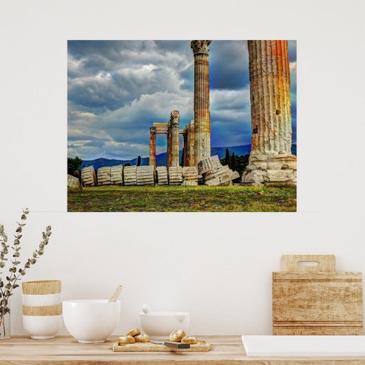 Poster Ruines antiques à Athènes Grèce (Cuisine)