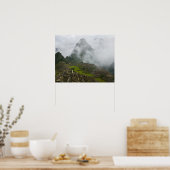 Poster ruines antiques de Machu Picchu avec Andes (Cuisine)