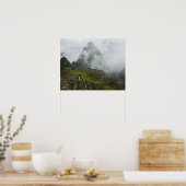 Poster Ruines antiques de Machu Picchu avec les Andes (Cuisine)