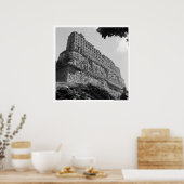 Poster Ruines antiques : Temple 33 de Yaxchilan (Cuisine)