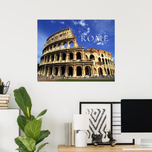 Poster Ruines célèbres du Colisée   Rome Italie