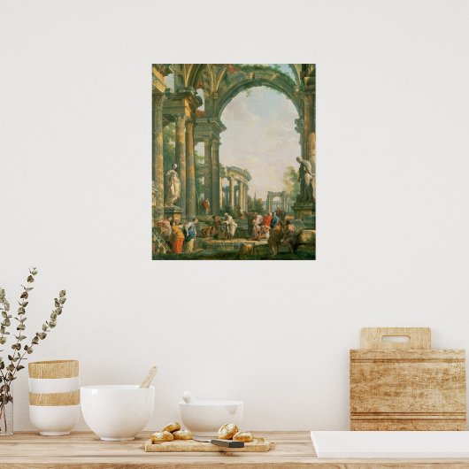 Poster Ruines classiques, 18ème siècle (Cuisine)