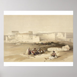 Poster Ruines de Baalbec, 5 mai 1839, plaque 77 de Volu