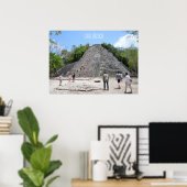 Poster Ruines de la pyramide de Coba Riviera Maya Mexique (Bureau à domicile)