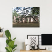 Poster Ruines de l'église Sheldon (Bureau à domicile)