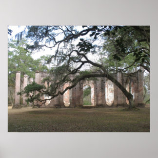 Poster Ruines de l'église Sheldon