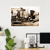 Poster Ruines de Richmond et Petersburg, Richmond, VA 186 (Bureau à domicile)