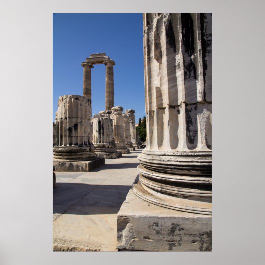 Poster Ruines des temples grecs antiques (Devant)