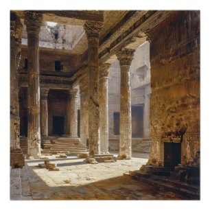 Poster Ruines des temples grecs antiques