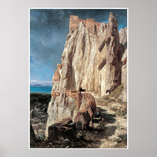 Poster Ruines du Palais d'Asraf, Jules Laurens (Devant)