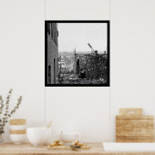 Poster Ruines du pont de Richmond et Petersburg 1865 (Cuisine)