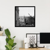 Poster Ruines du pont de Richmond et Petersburg 1865 (Bureau à domicile)