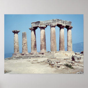 Poster Ruines du Temple d'Apollon, c.550 av.