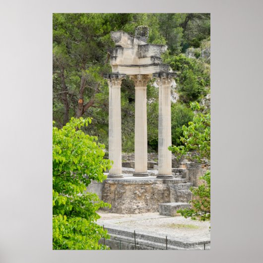 Poster Ruines du temple romain, France (Devant)