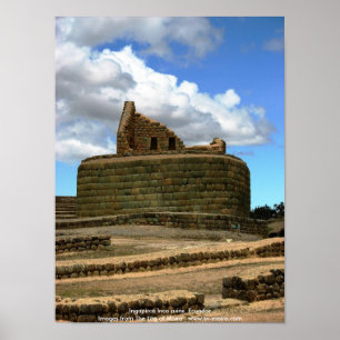 Poster Ruines inca d'Ingapirca, Équateur