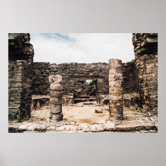 Poster Ruines Mayas À Tulum, Mexique (Devant)