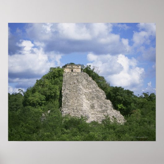 Poster Ruines mayas de Coba, péninsule du Yucatan, Mexiqu (Devant)