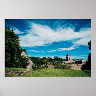 Poster Ruines Mayas De Palenque