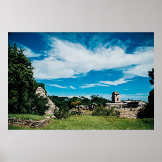 Poster Ruines Mayas De Palenque (Devant)