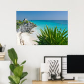 Poster Ruines Mayas Sur La Plage De Tulum (Bureau à domicile)