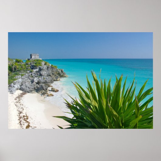 Poster Ruines Mayas Sur La Plage De Tulum (Devant)
