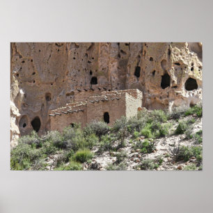 Poster Ruines Pueblo dans le Monument National du Bandeli