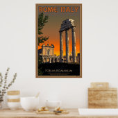 Poster Ruines sur le Forum Romain (Cuisine)