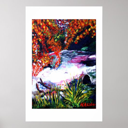 Poster Ruisseau boisé (Devant)