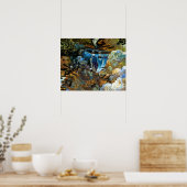 POSTER RUISSEAU CASCADE (Cuisine)