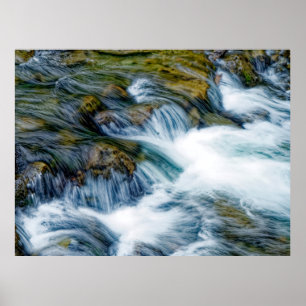 Poster Ruisseau de montagne cristallin