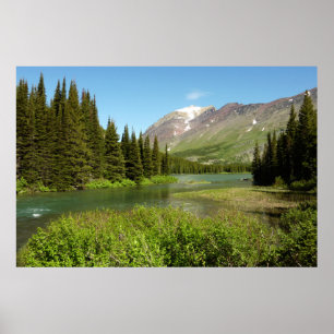 Poster Ruisseau Grinnell au parc national de Glacier