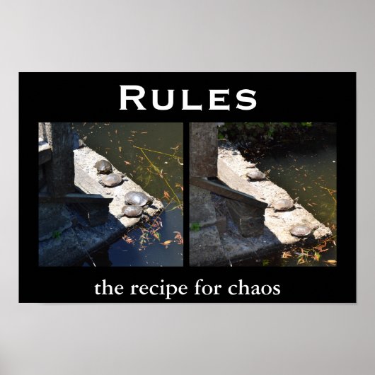 Poster Rules - Demotivational Motivational (Devant)