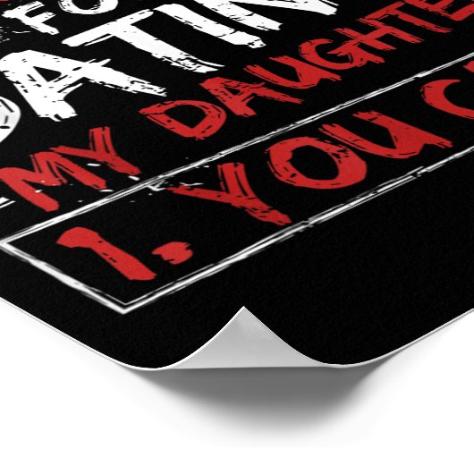 Poster Rules For Dating My Daughter Design You Can't Dad  (Coin)