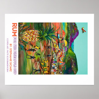 Poster Rum pour la coupe d'ananas
